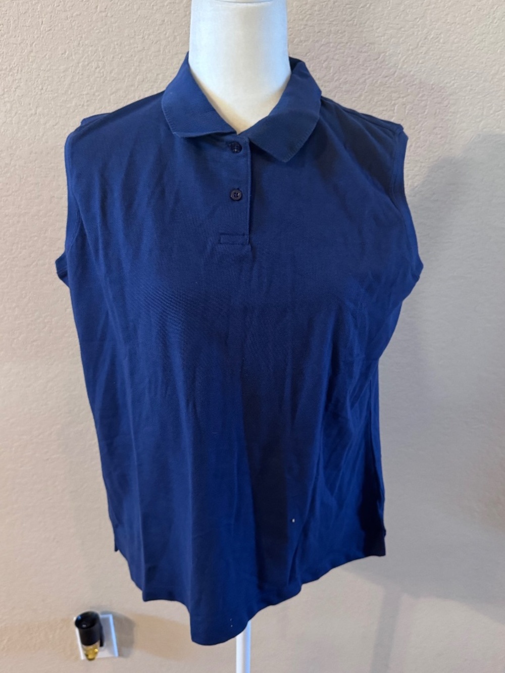Nike Dri-Fit Golf Sleeveless Blue Golf Shirt NWT MSRP $38